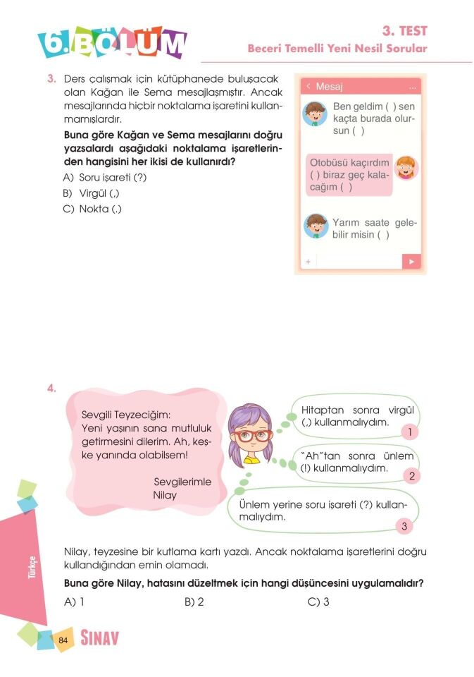 Sınav Yayınları Sınav Kalitesinde 3. Sınıf Tüm Dersler Soru Bankası