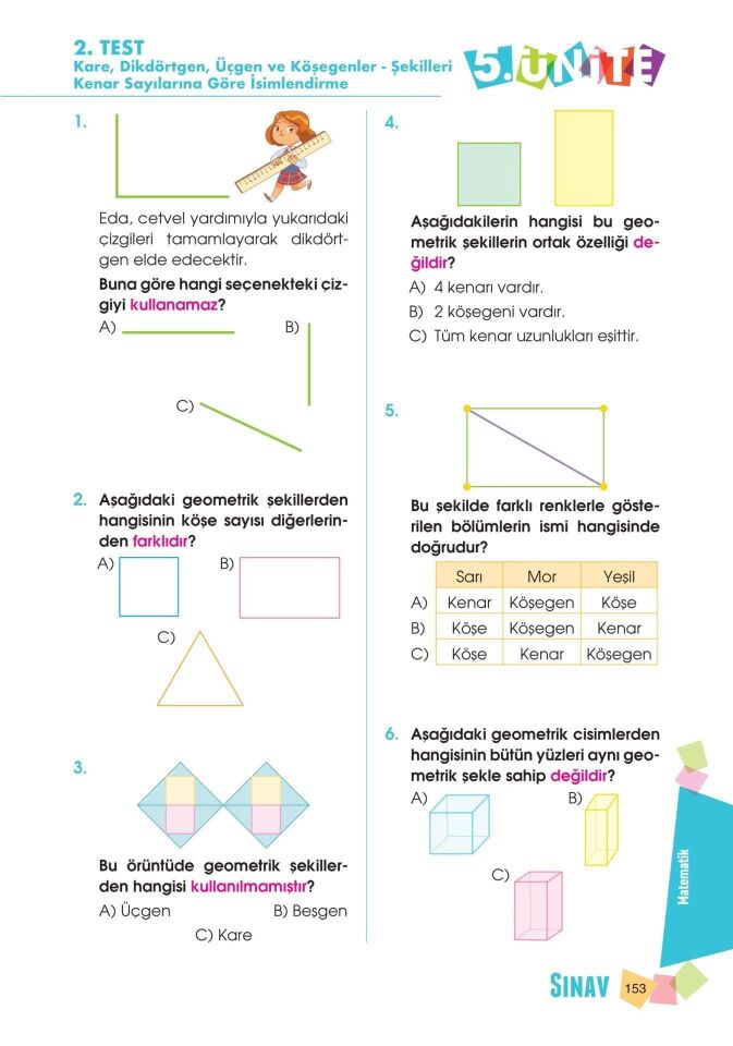 Sınav Yayınları Sınav Kalitesinde 3. Sınıf Tüm Dersler Soru Bankası