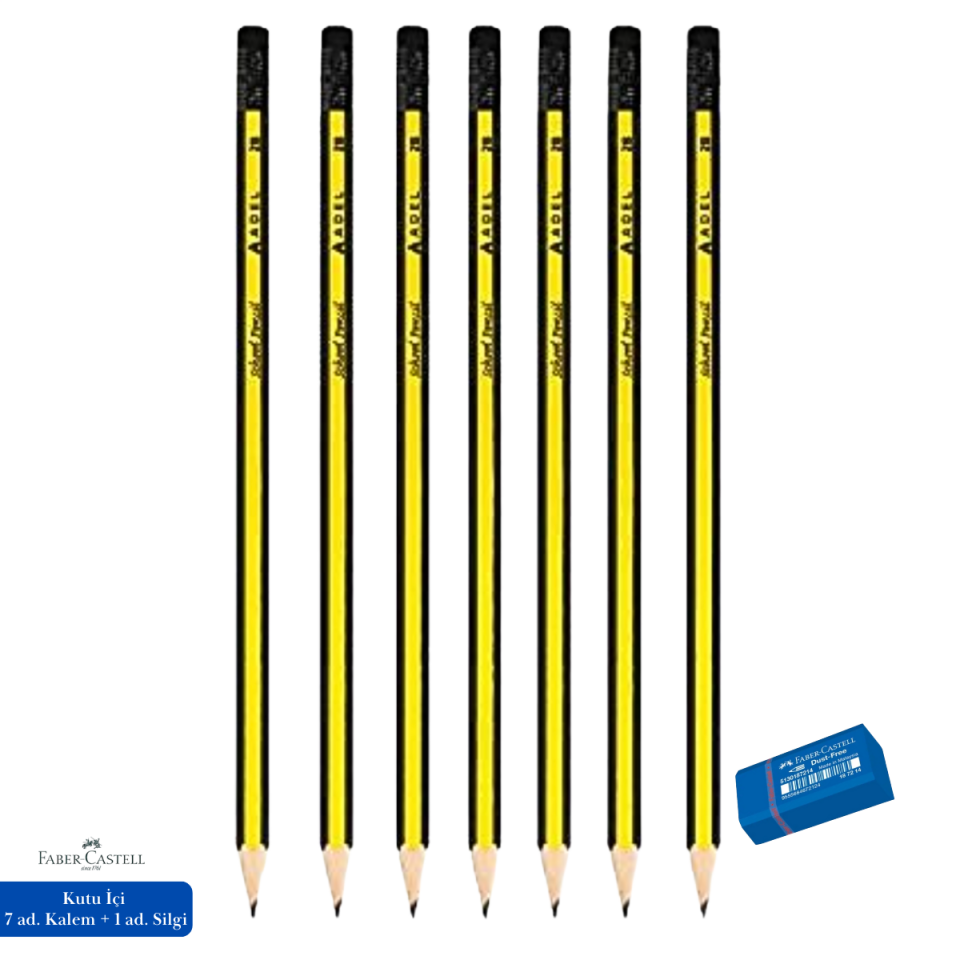 Adel Kurşun Kalem Okul Silgili 2B