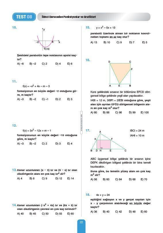 Sınav Yayınları 11. Sınıf Tüm Dersler Sayısal Çözümlü Soru Bankası