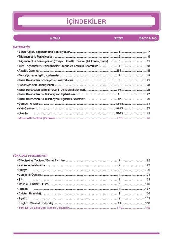 Sınav Yayınları 11. Sınıf Tüm Dersler Eşit Ağırlık Sözel Soru Bankası