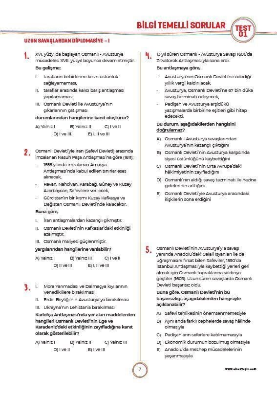 Sınav Yayınları 11. Sınıf Tarih Soru Bankası