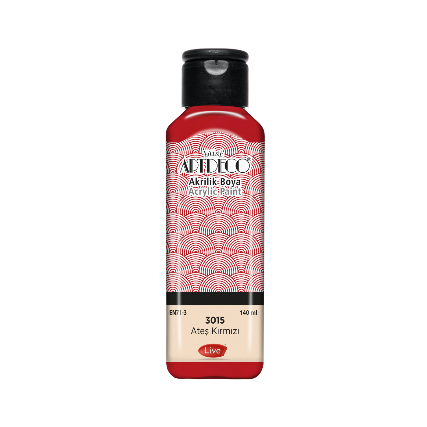 Artdeco 070R-3015 Akrilik Boya 140 ml Ateş Kırmızı