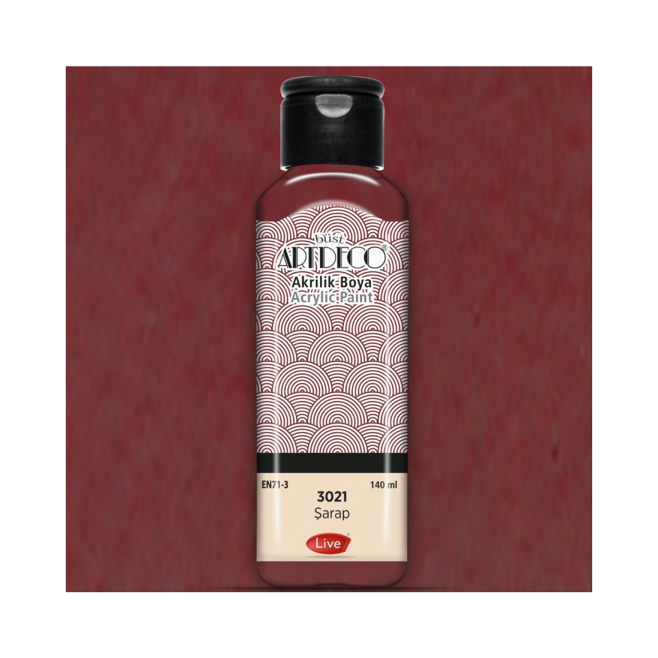 Artdeco 070R-3021 Akrilik Boya 140 ml Şarap