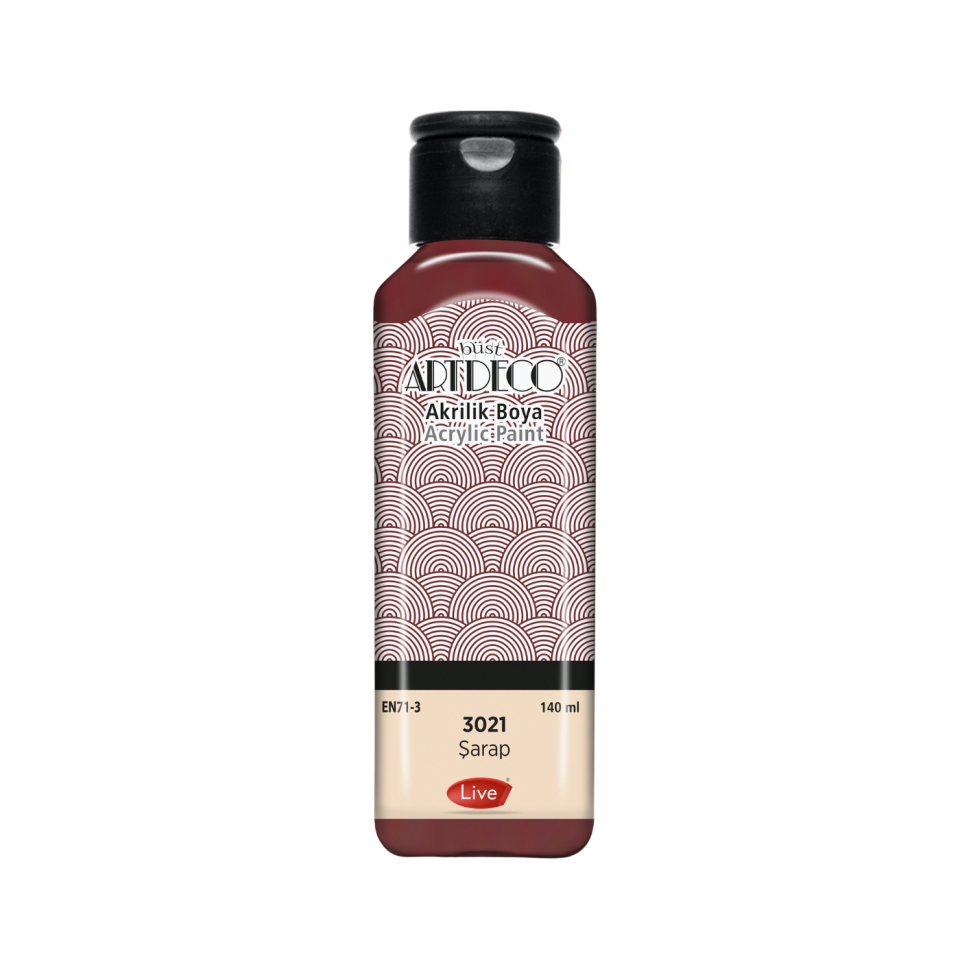 Artdeco 070R-3021 Akrilik Boya 140 ml Şarap