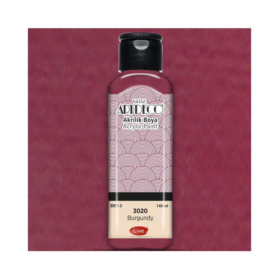 Artdeco 070R-3020 Akrilik Boya 140 ml  Burgundy