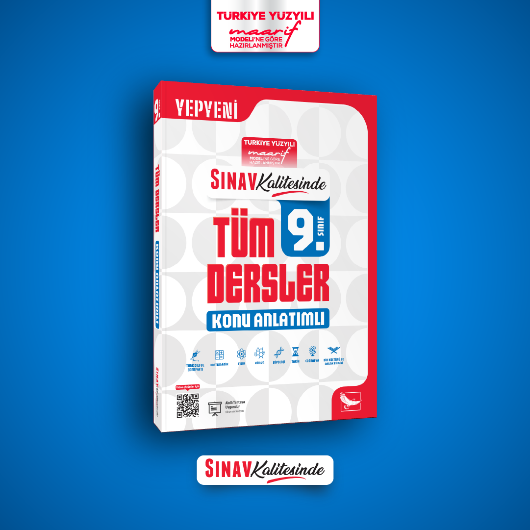 Sınav Yayınları Sınav Kalitesinde 9. Sınıf Tüm Dersler Konu Anlatımlı