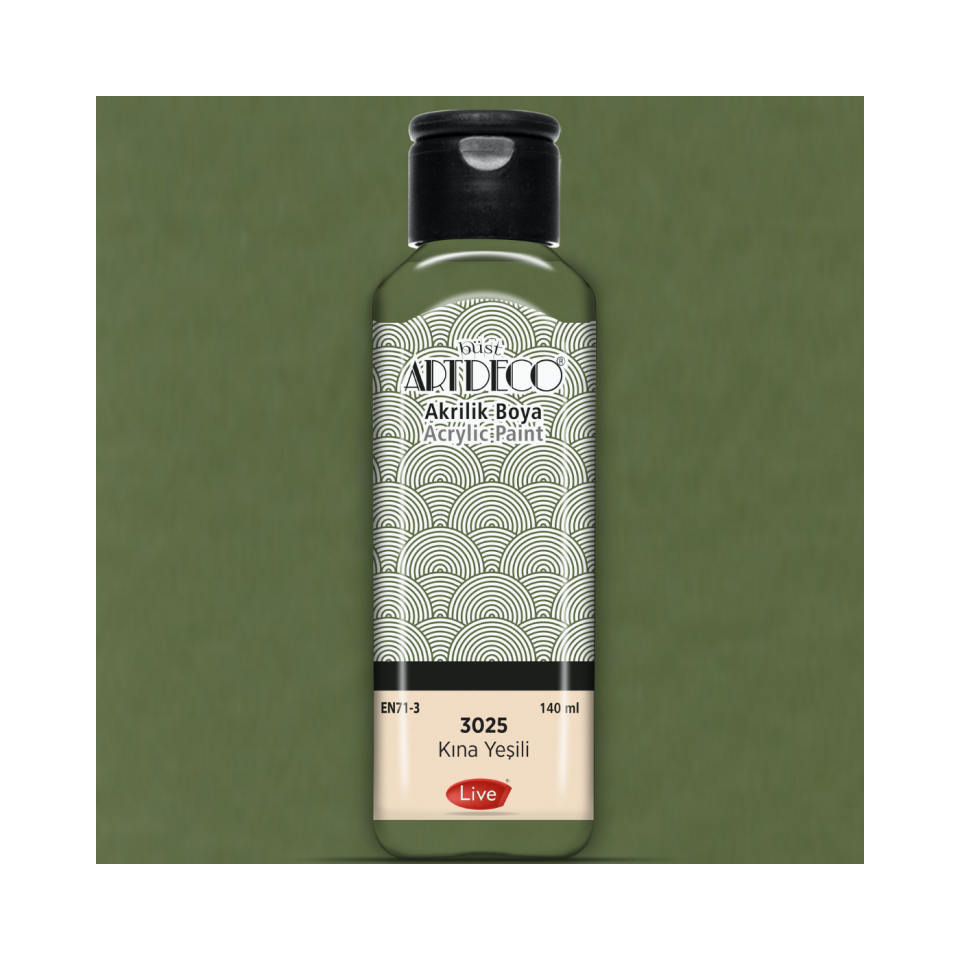 Artdeco 070R-3025 Akrilik Boya 140 ml Kına Yeşili
