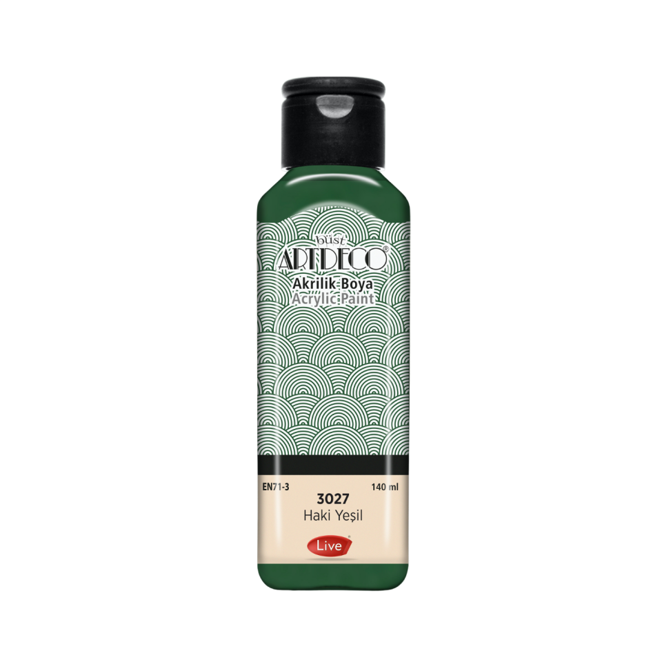 Artdeco 070R-3027 Akrilik Boya 140 ml Haki Yeşil