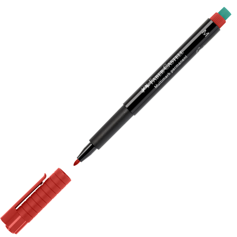 Faber Castell Asetat Kalemi M Kırmızı 152521