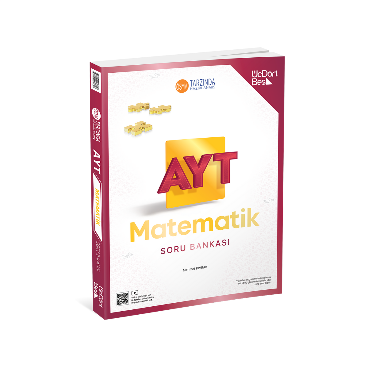 Üçdörtbeş Yayınları AYT Matematik Soru Bankası - Güncel Baskı