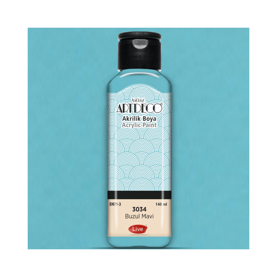 Artdeco 070R-3034 Akrilik Boya 140 ml Buzul Mavi