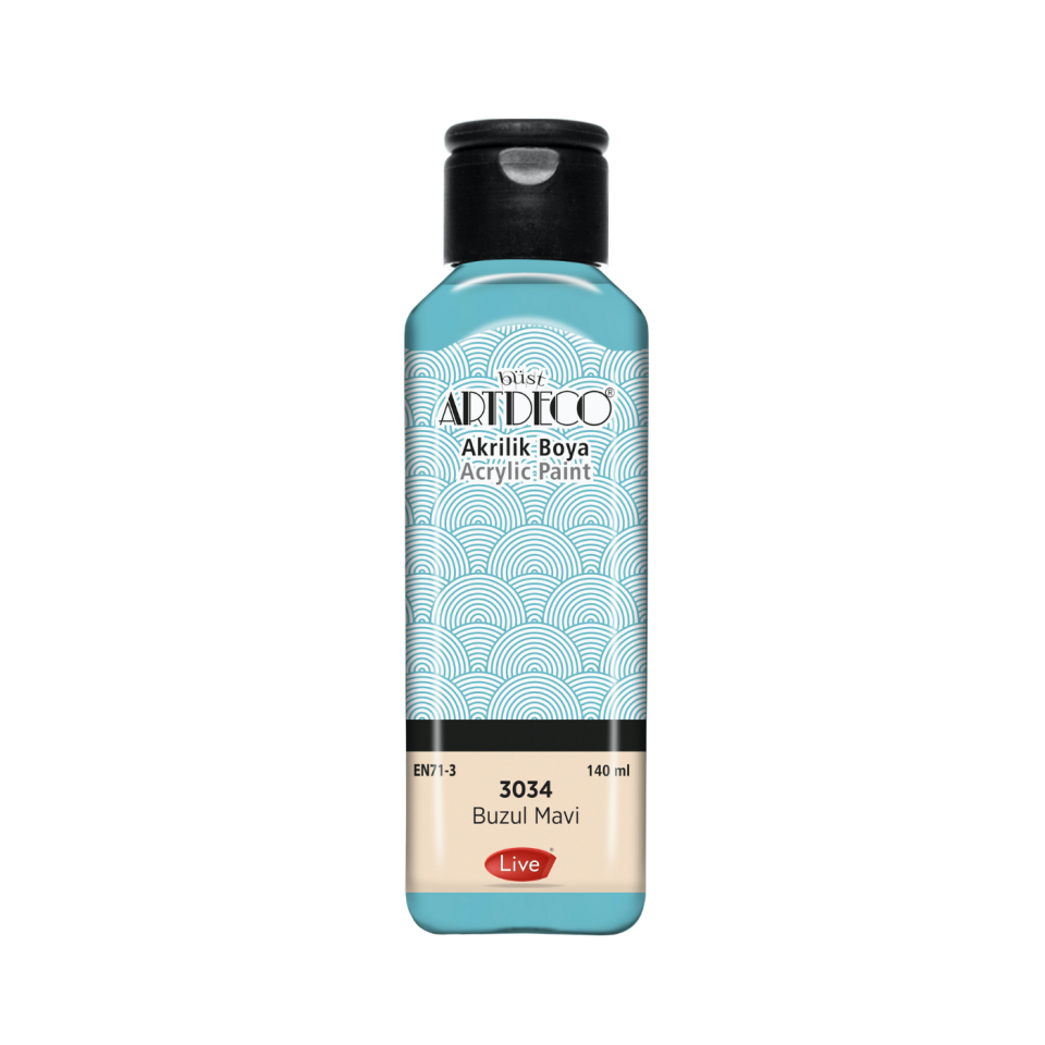 Artdeco 070R-3034 Akrilik Boya 140 ml Buzul Mavi