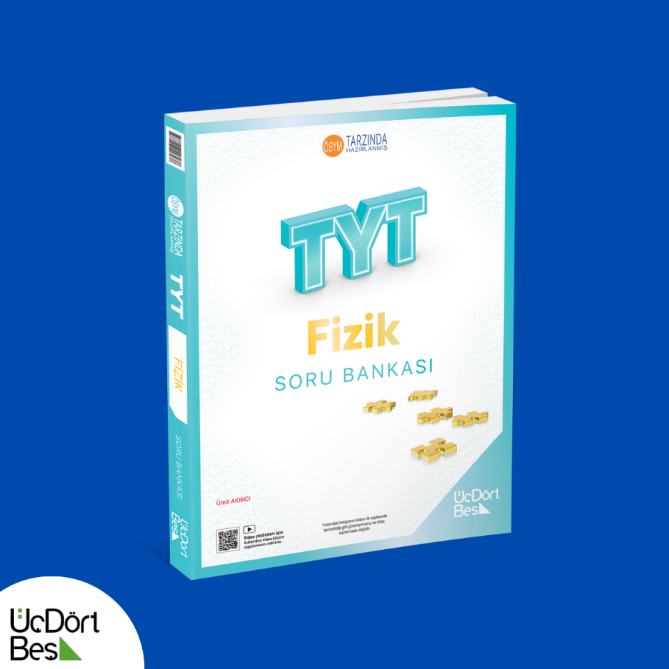 Üçdörtbeş TYT Fizik Soru Bankası - Güncel Baskı