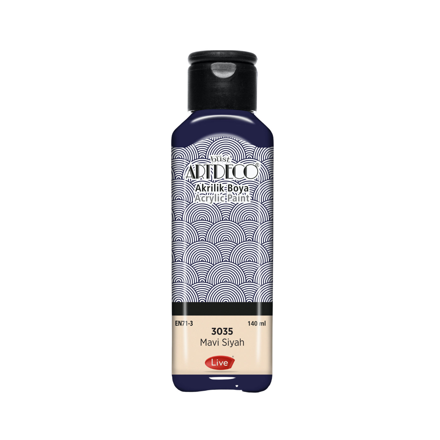 Artdeco 070R-3035 Akrilik Boya 140 ml Mavi Siyah