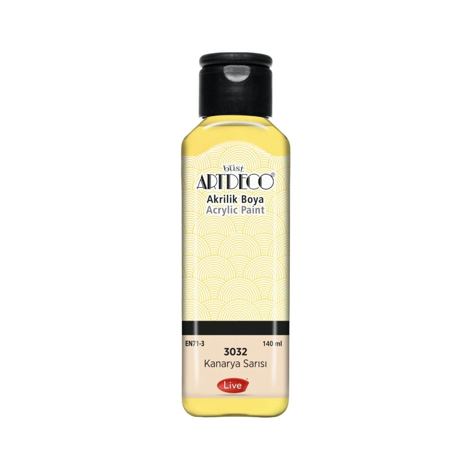 Artdeco 070R-3032 Akrilik Boya 140 ml Sarı Kanarya