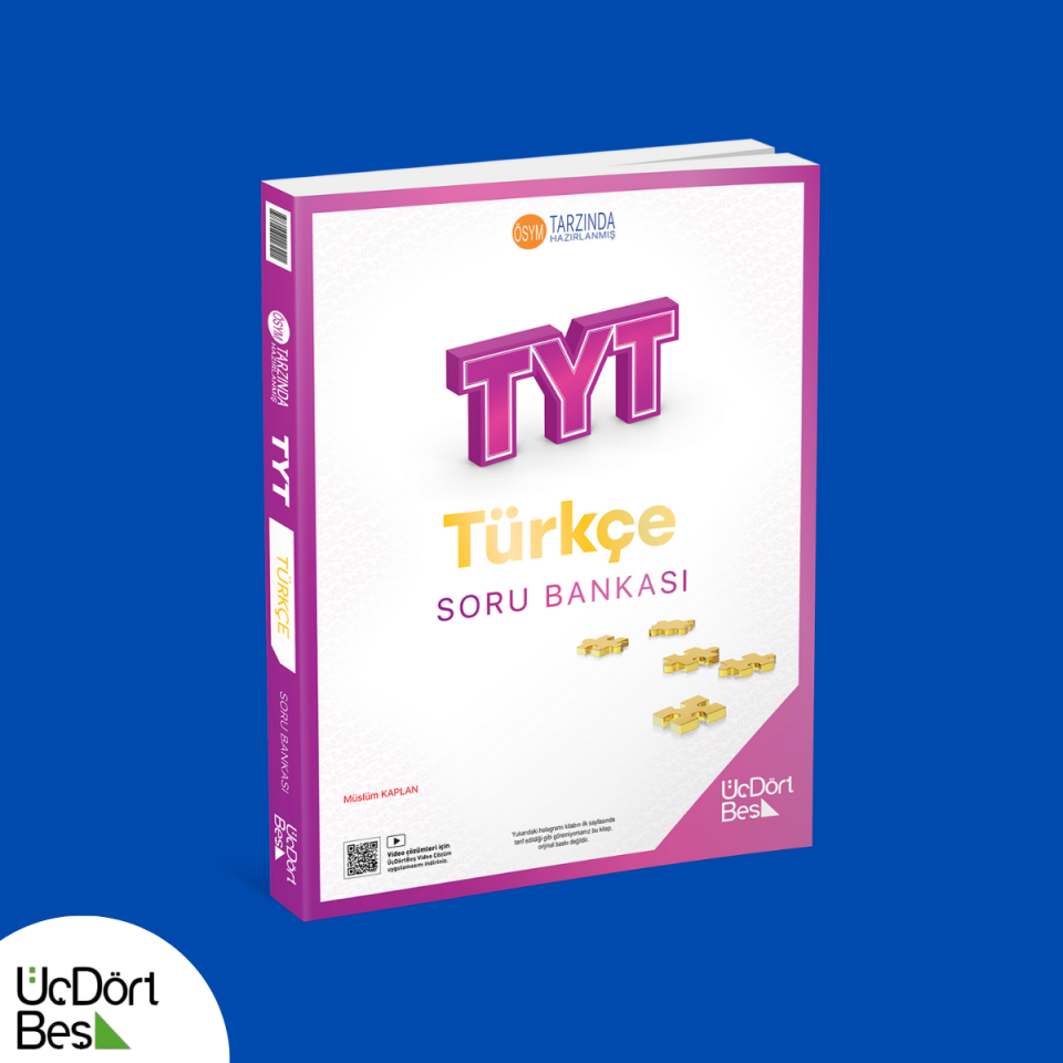 Üçdörtbeş TYT Türkçe Soru Bankası - Güncel Baskı