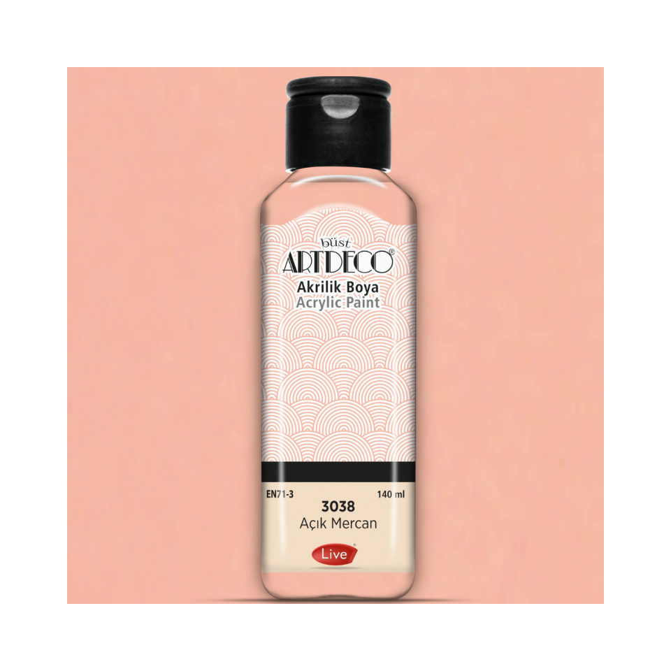 Artdeco 070R-3038 Akrilik Boya 140 ml Açık Mercan