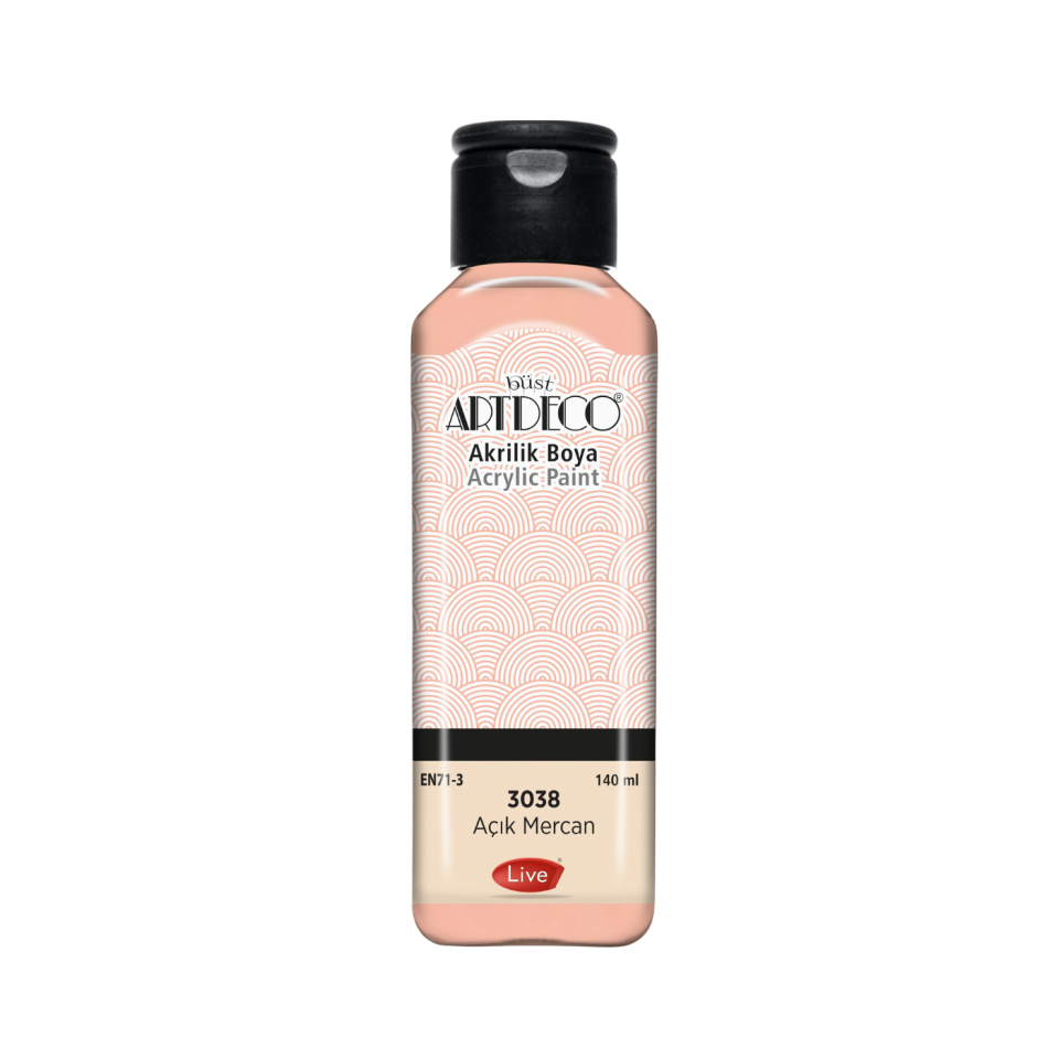 Artdeco 070R-3038 Akrilik Boya 140 ml Açık Mercan