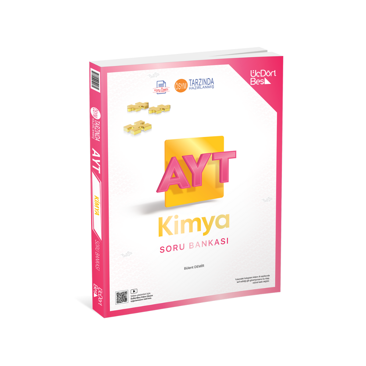 Üçdörtbeş Yayınları AYT Kimya Soru Bankası - Güncel Baskı