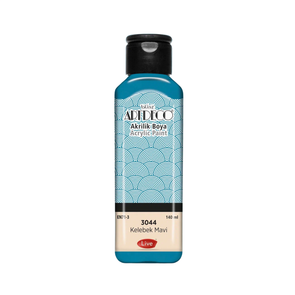 Artdeco 070R-3044 Akrilik Boya 140 ml Kelebek Mavİ
