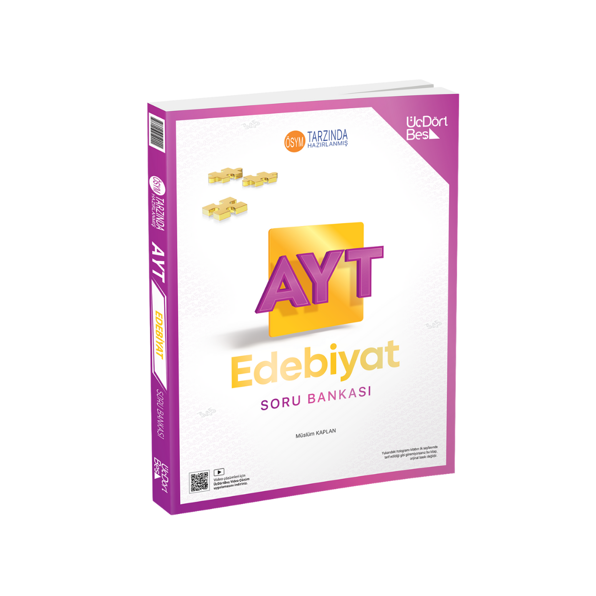 Üçdörtbeş Yayınları AYT Edebiyat Soru Bankası - Güncel Baskı