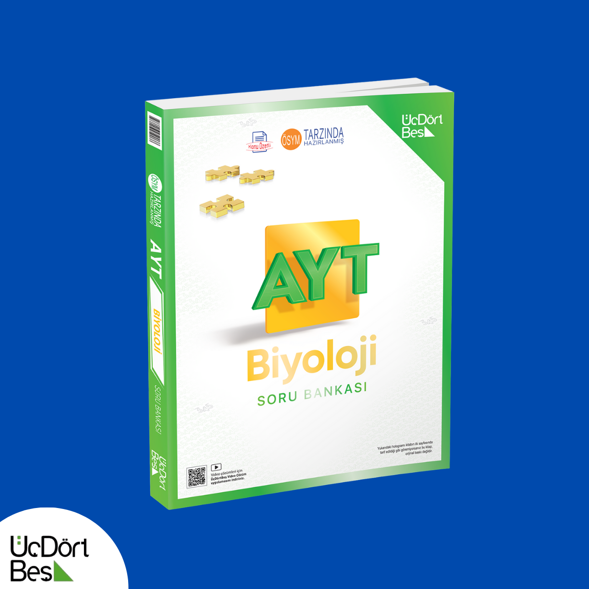 Üçdörtbeş AYT Biyoloji Soru Bankası- Güncel Baskı