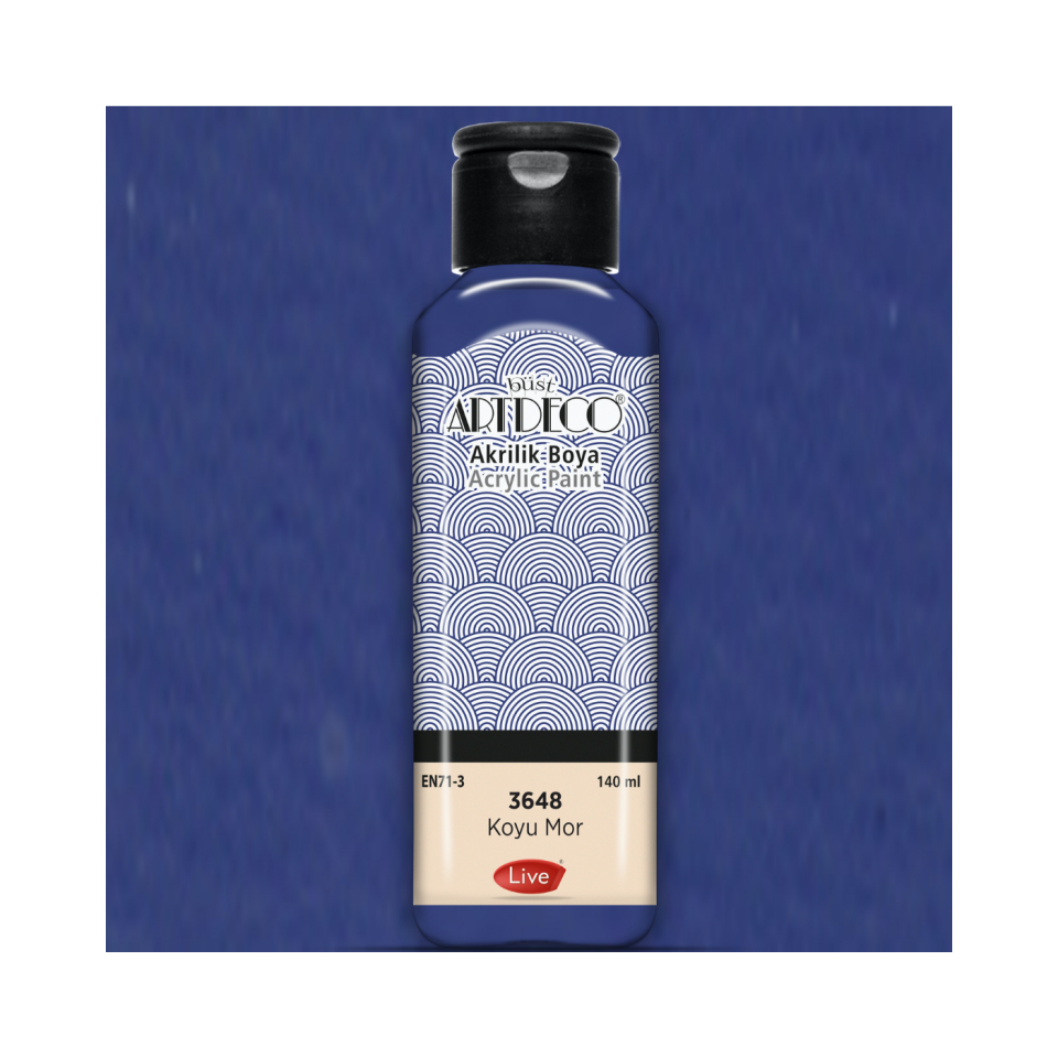 Artdeco 070R-3048 Akrilik Boya 140 ml Koyu Mor