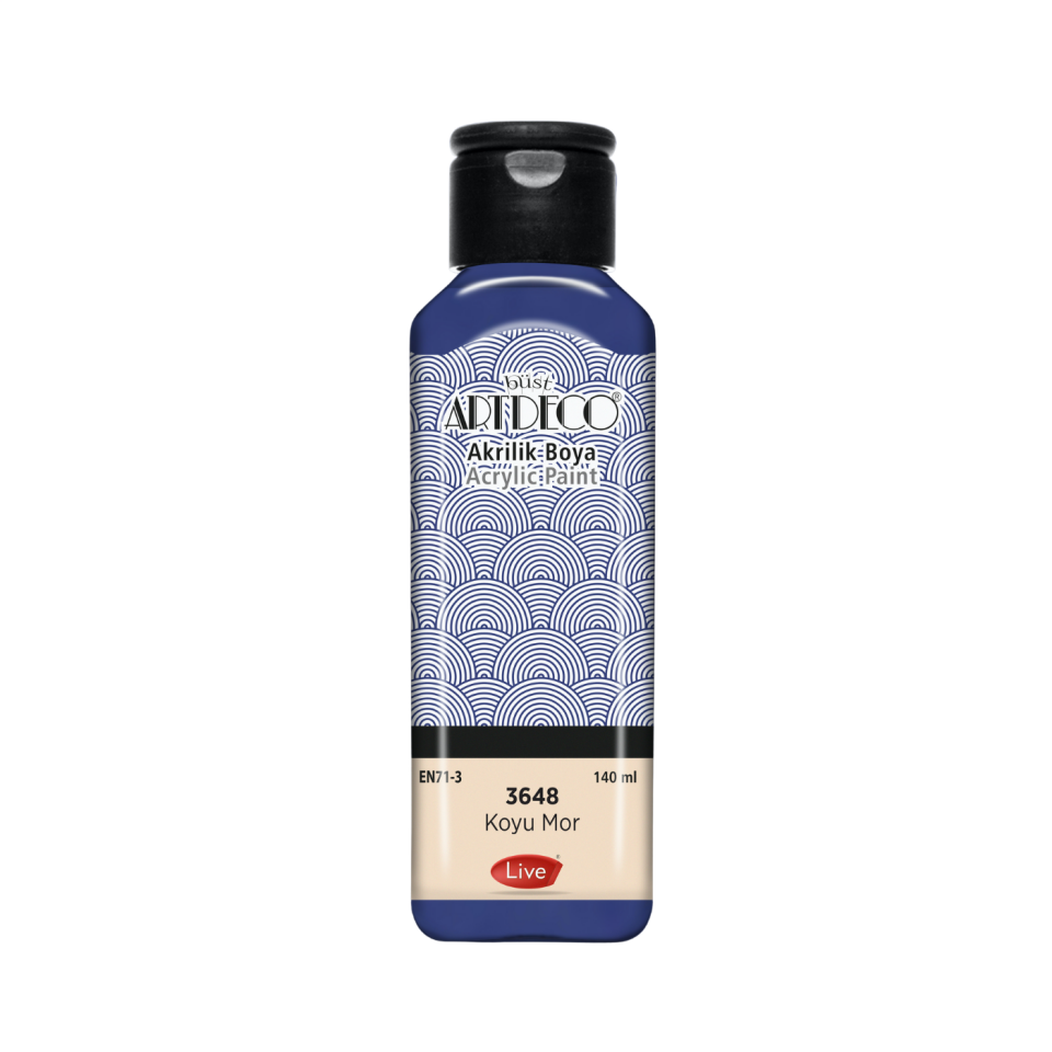 Artdeco 070R-3048 Akrilik Boya 140 ml Koyu Mor