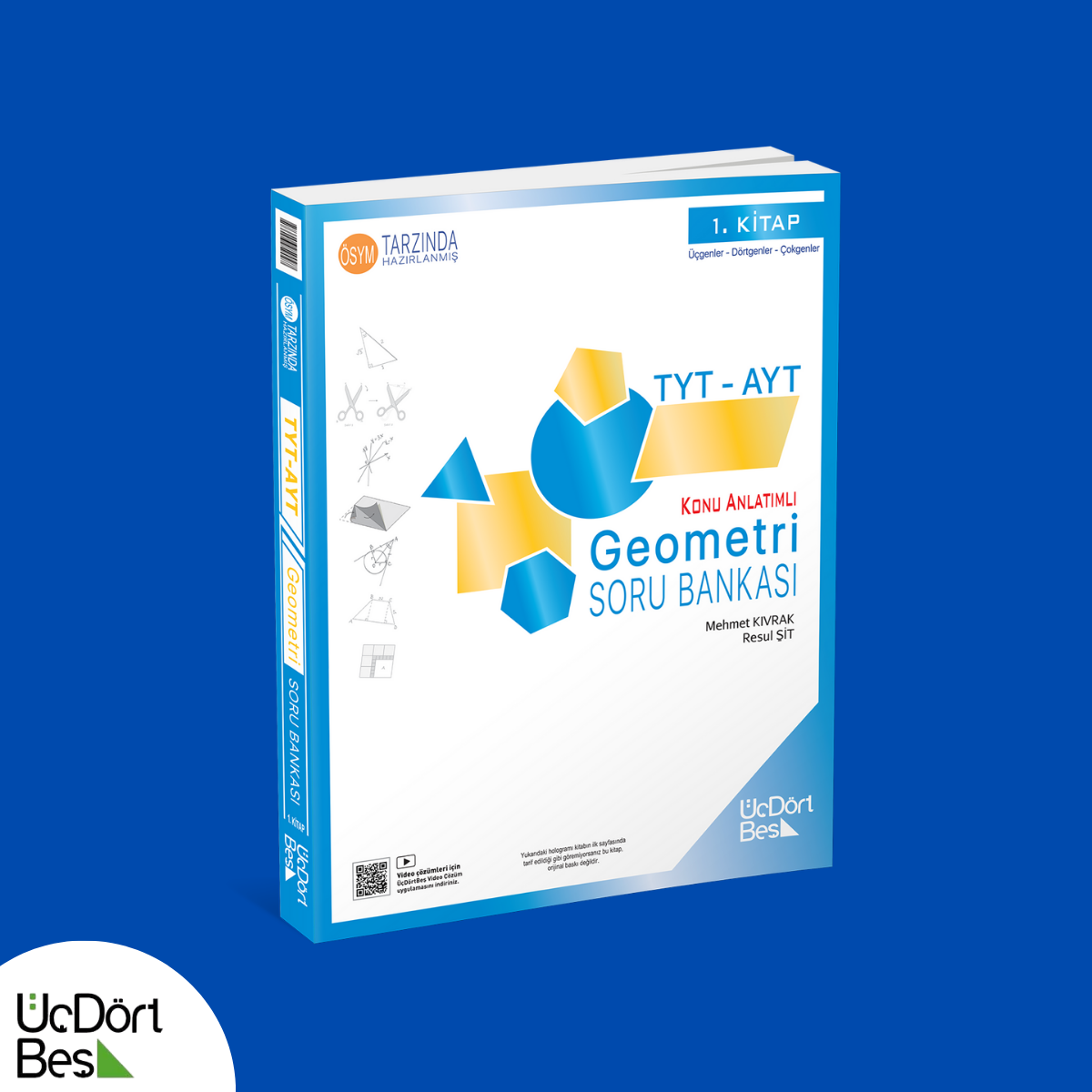 Üçdörtbeş TYT-AYT Geometri Soru Bankası - Güncel Baskı