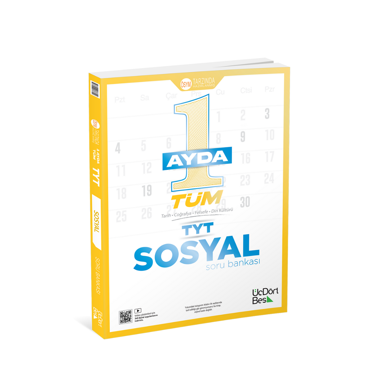345 1 Ayda Tüm TYT Sosyal Soru Bankası