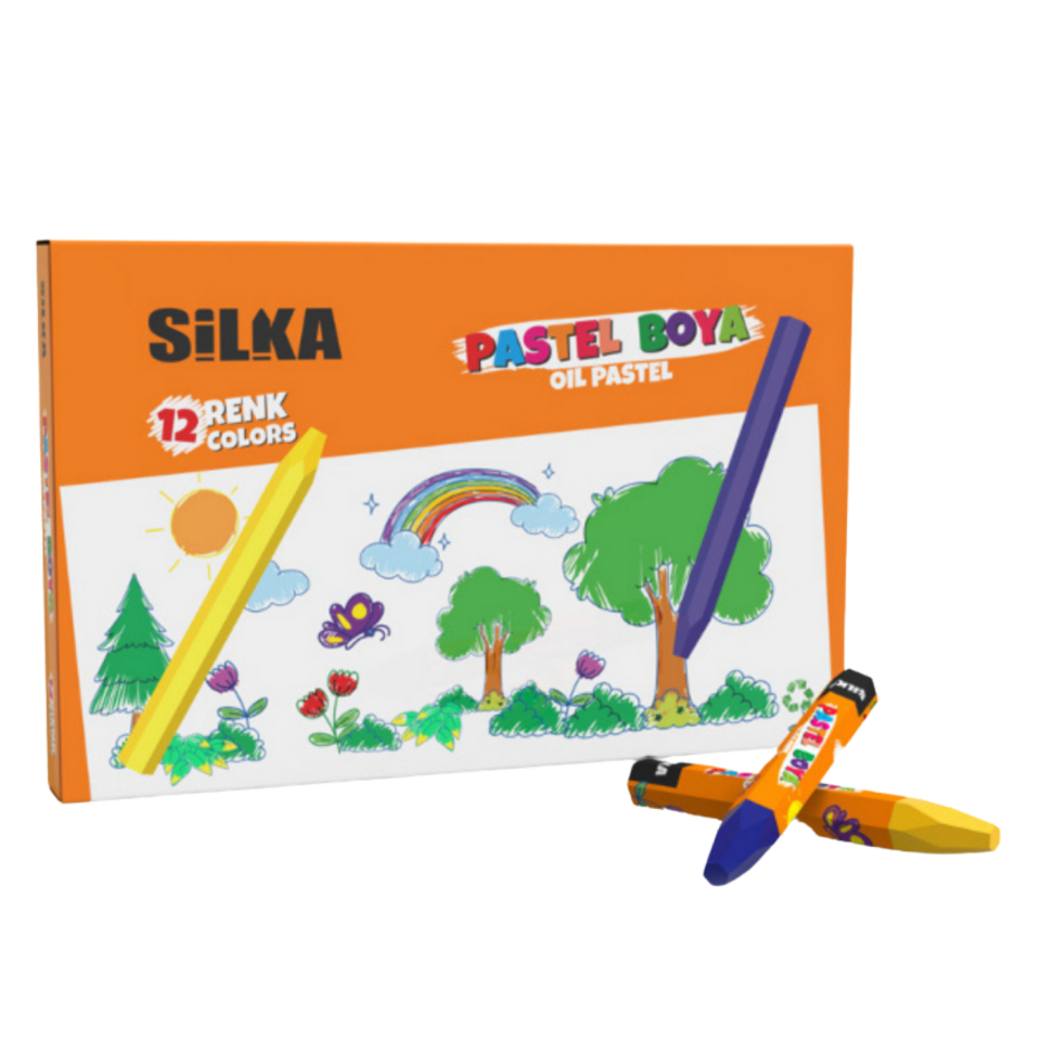 SİLKA 12 + 12 Kuru Boya Pastel Boya Set