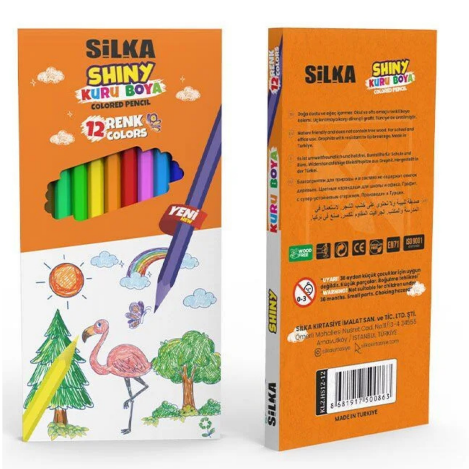 SİLKA 12 + 12 Kuru Boya Pastel Boya Set