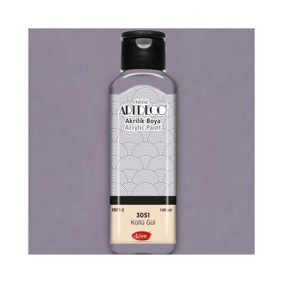 Artdeco 070R-3051 Akrilik Boya 140 ml Küllü Gül