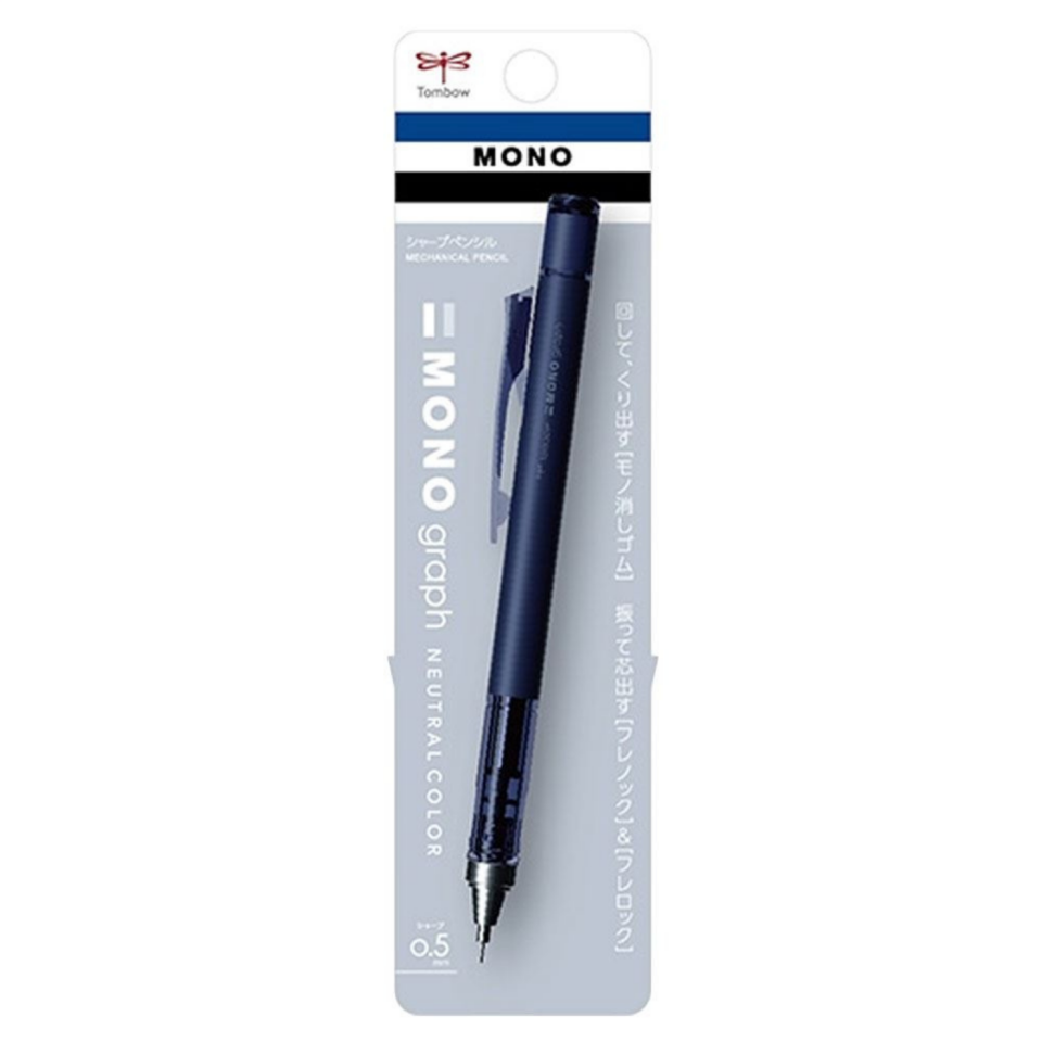 Tombow 141 Mono Graph Neutral Versatil Kurşun Kalem 0.5mm Mat Lacivert