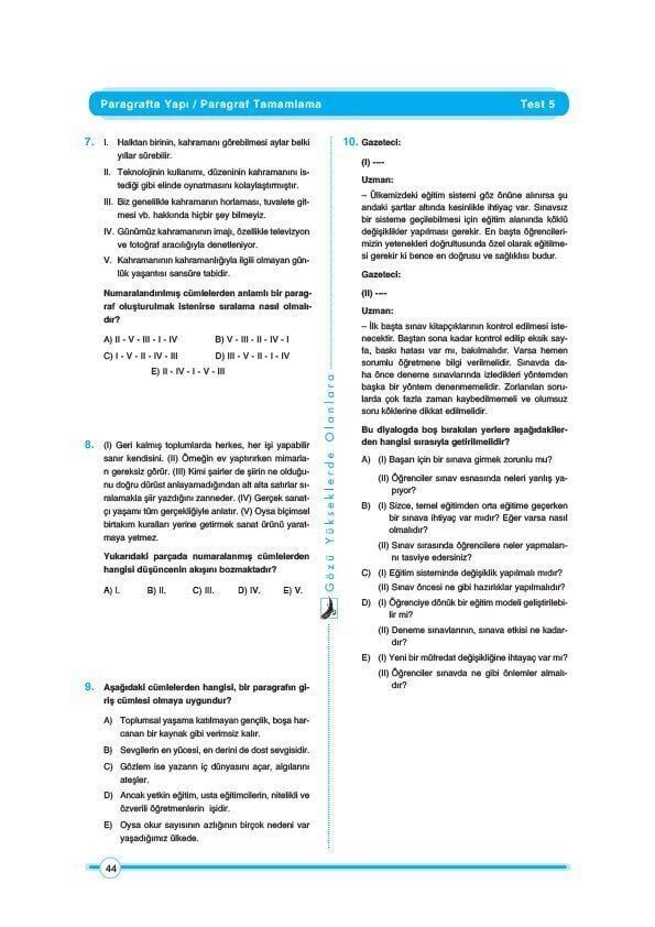 Sınav Yayınları TYT Tüm Dersler Soru Bankası Tek Kitap