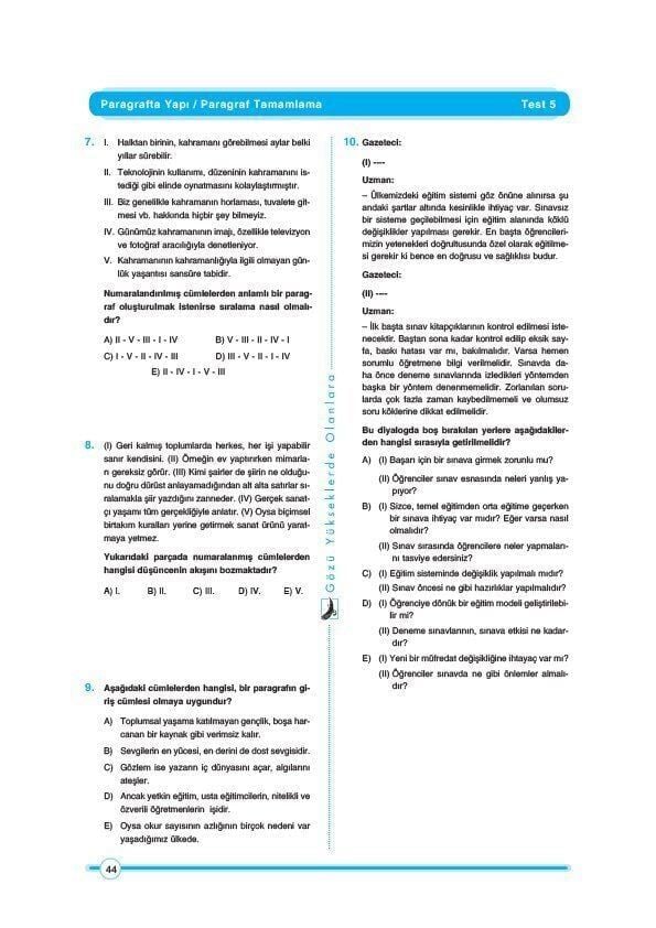 Sınav Yayınları TYT Tüm Dersler Soru Bankası Tek Kitap