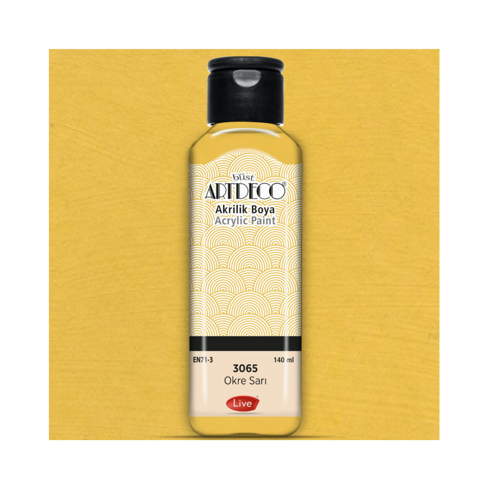 Artdeco 070R-3065 Akrilik Boya 140 ml Okre Sarı