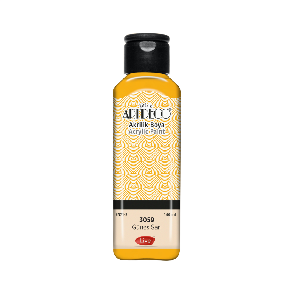 Artdeco 070R-3059 Akrilik Boya 140 ml Gunes Sarı