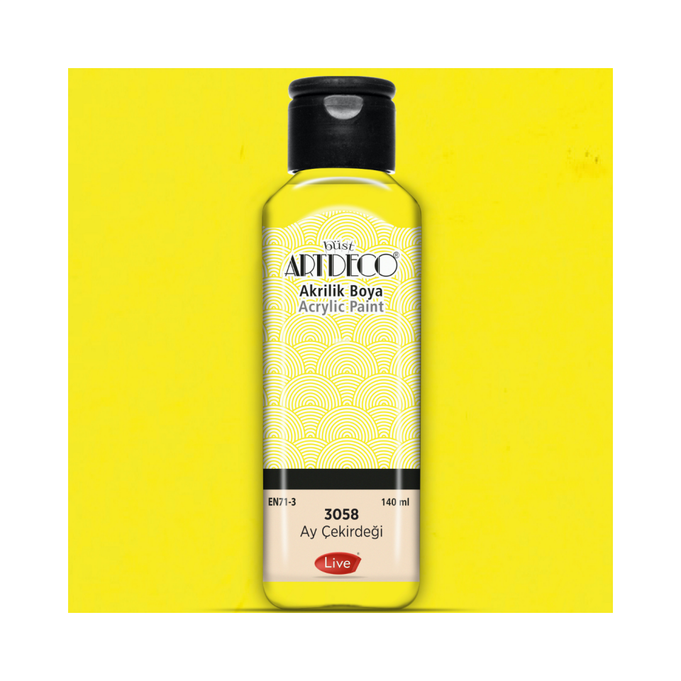 Artdeco 070R-3058 Akrilik Boya 140 ml Ayçiçeği