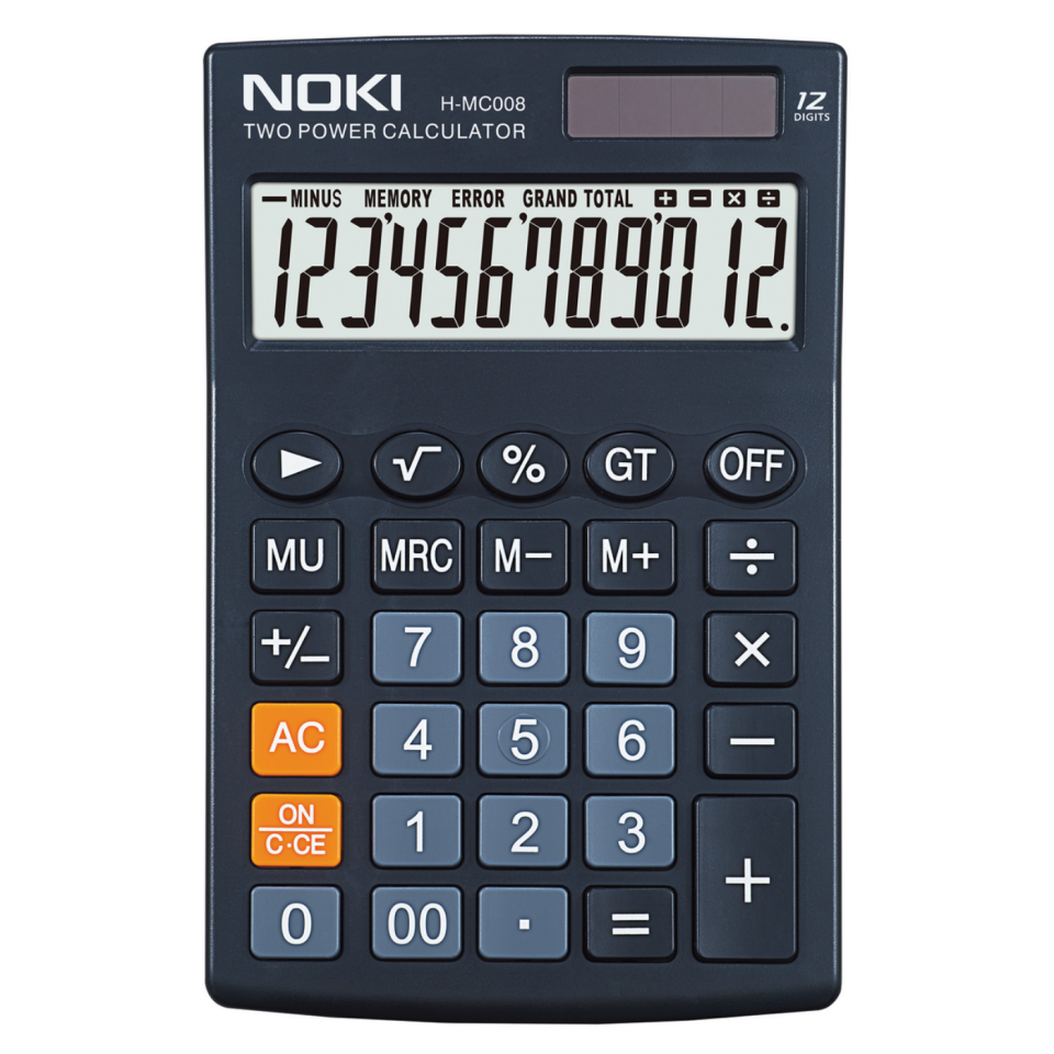 Noki Hesap Makinası Siyah H-MC008