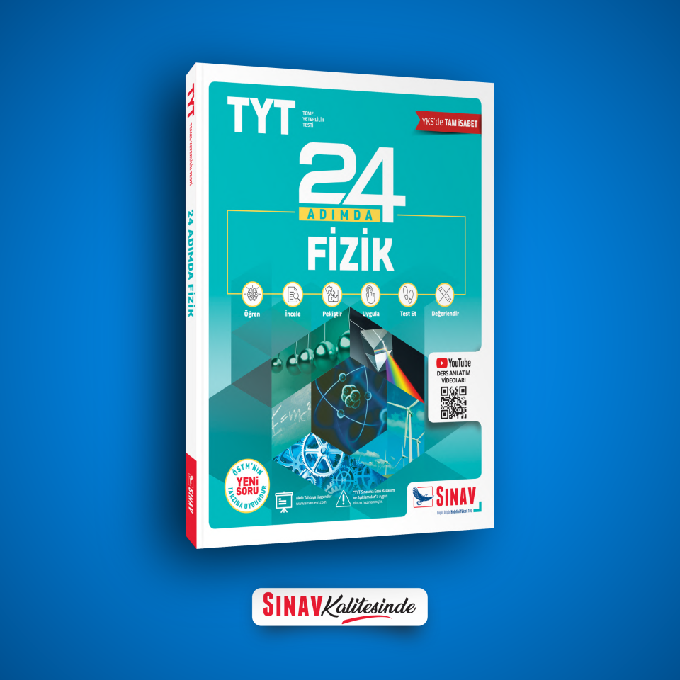 Sınav Yayınları TYT Fizik 24 Adımda Konu Anlatımlı Soru Bankası