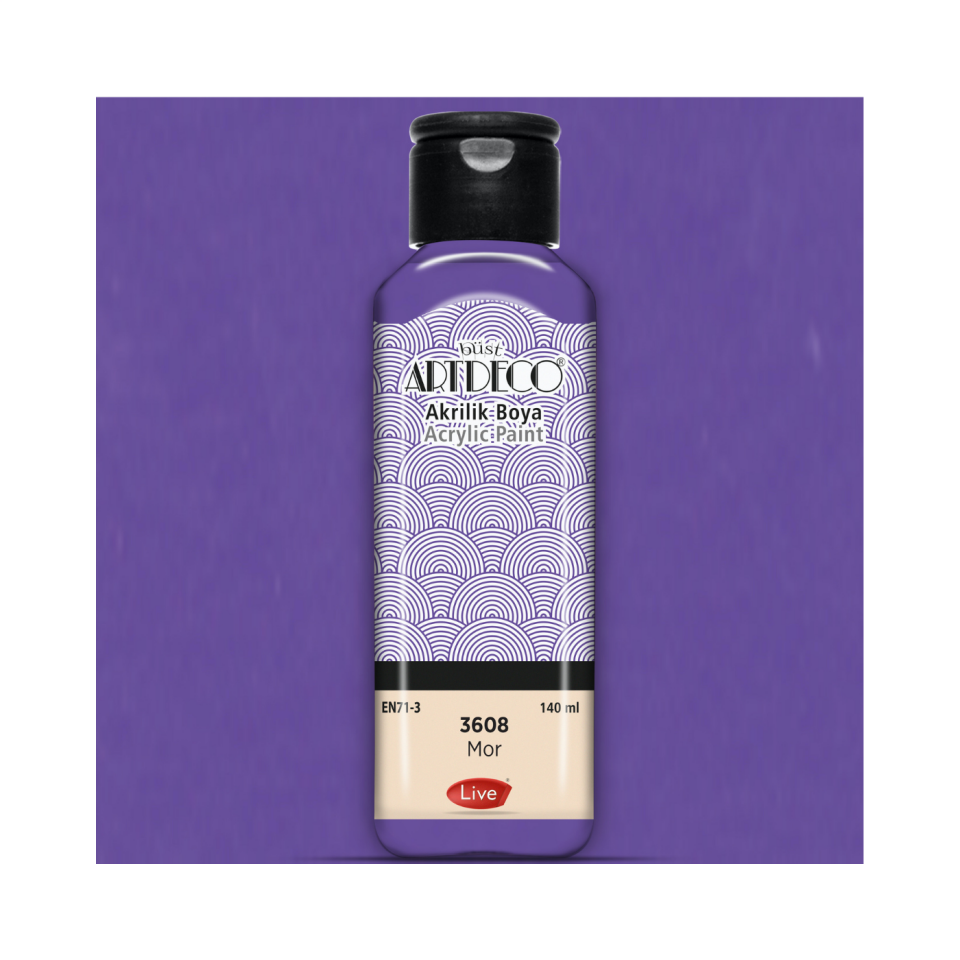 Artdeco 070R-3608 Akrilik Boya 140 ml Mor
