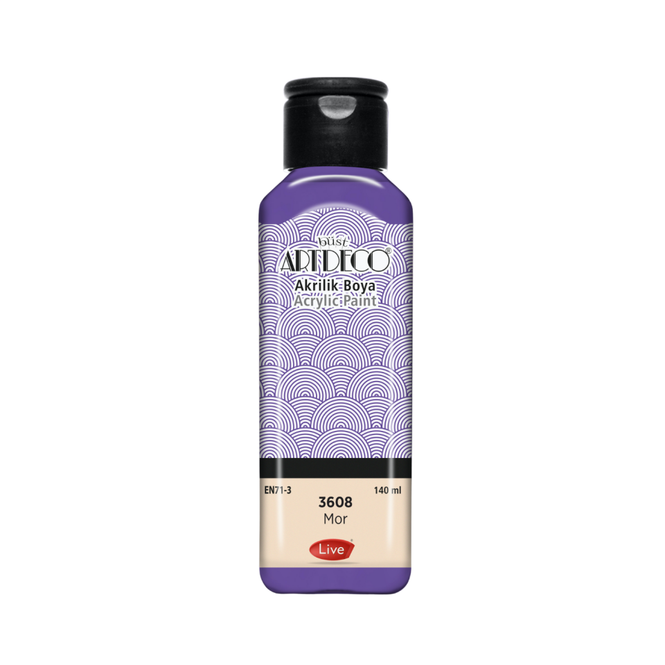 Artdeco 070R-3608 Akrilik Boya 140 ml Mor