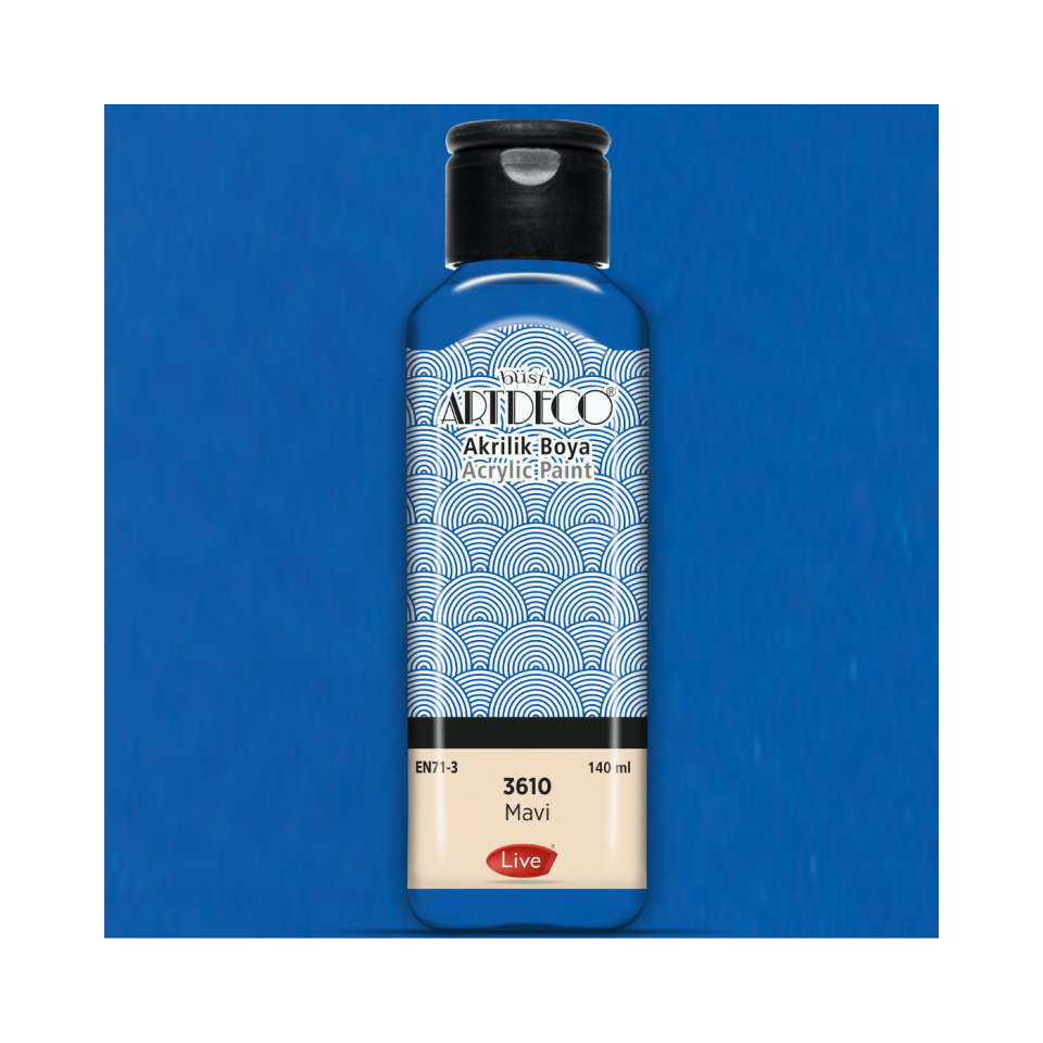 Artdeco 070R-3610 Akrilik Boya 140 ml Mavi