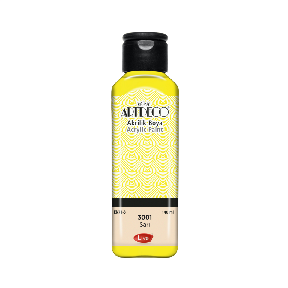 Artdeco 070R-3601 Akrilik Boya 140 ml Sarı