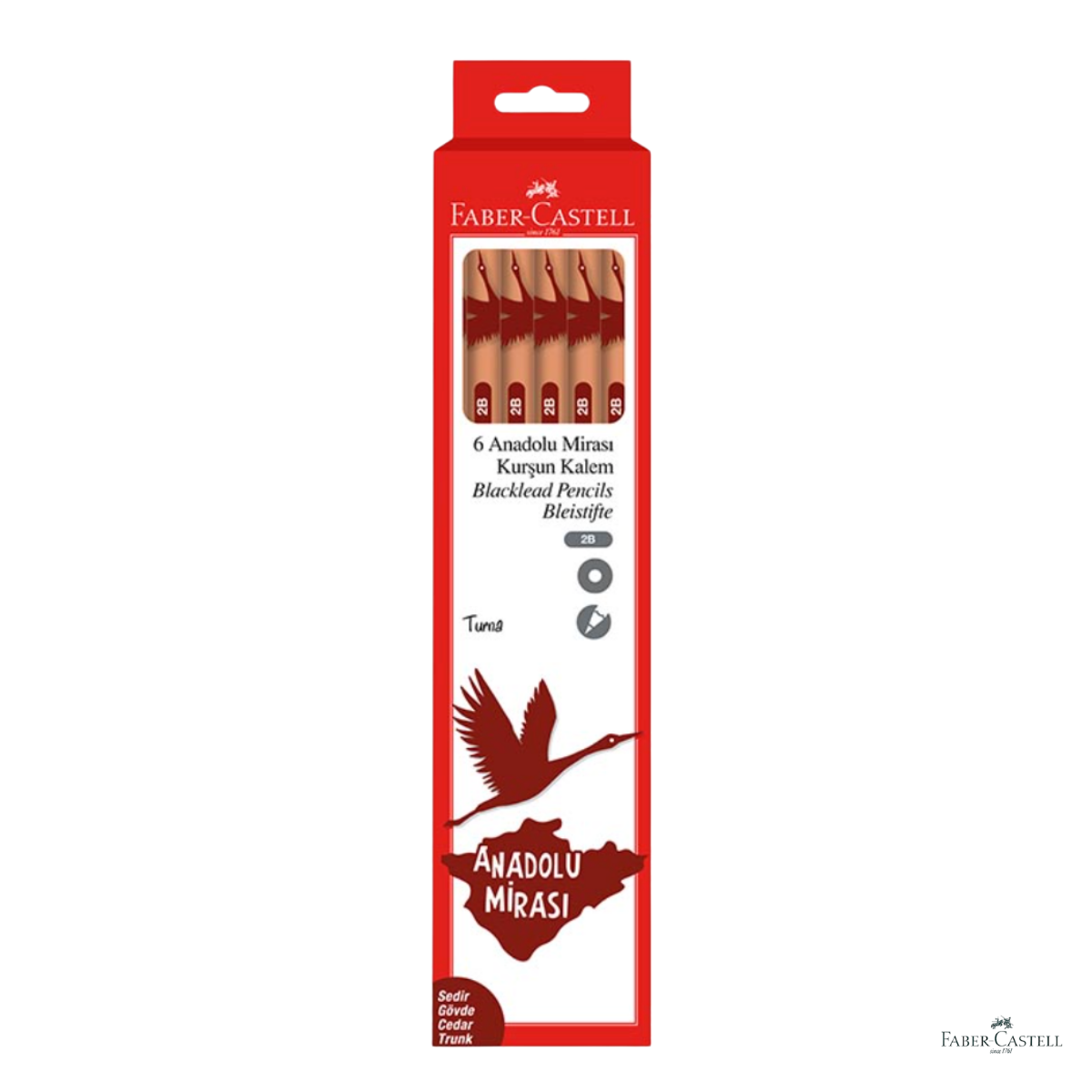 Faber Castel Anadolu Mirası Kurşun Kalem 6 lı Set