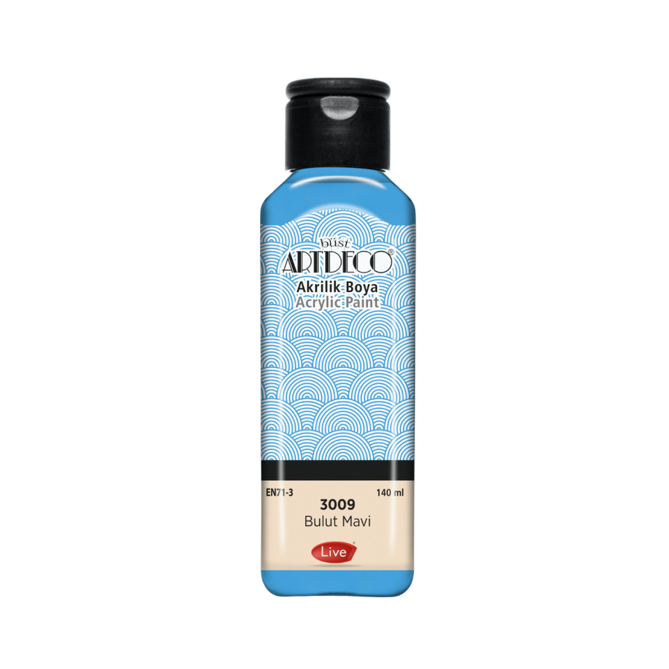 Artdeco 070R-3609 Akrilik Boya 140 ml Bulut Mavi