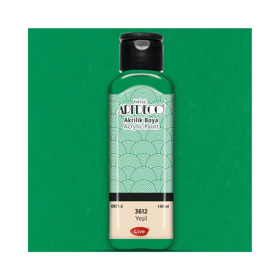 Artdeco 070R-3612 Akrilik Boya 140 ml Yeşil