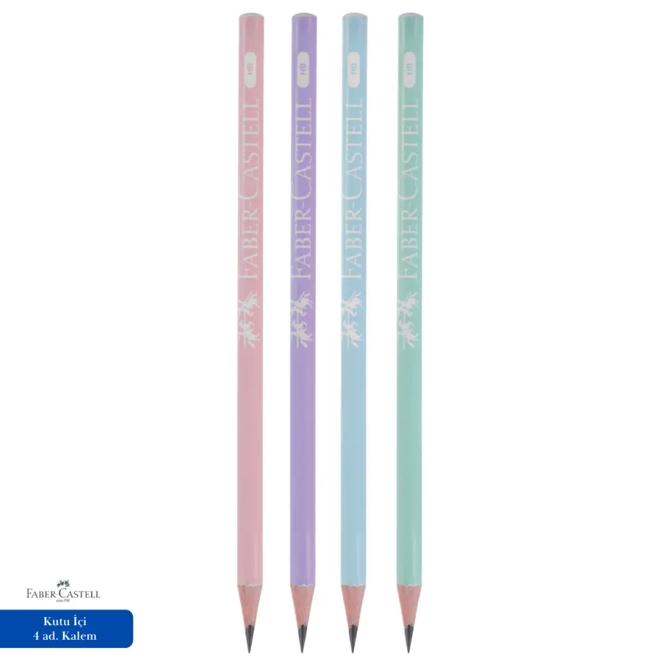 Faber Castell şövalye kurşun kalem pastel HB 4 Adet Kurşun Kalem Seti